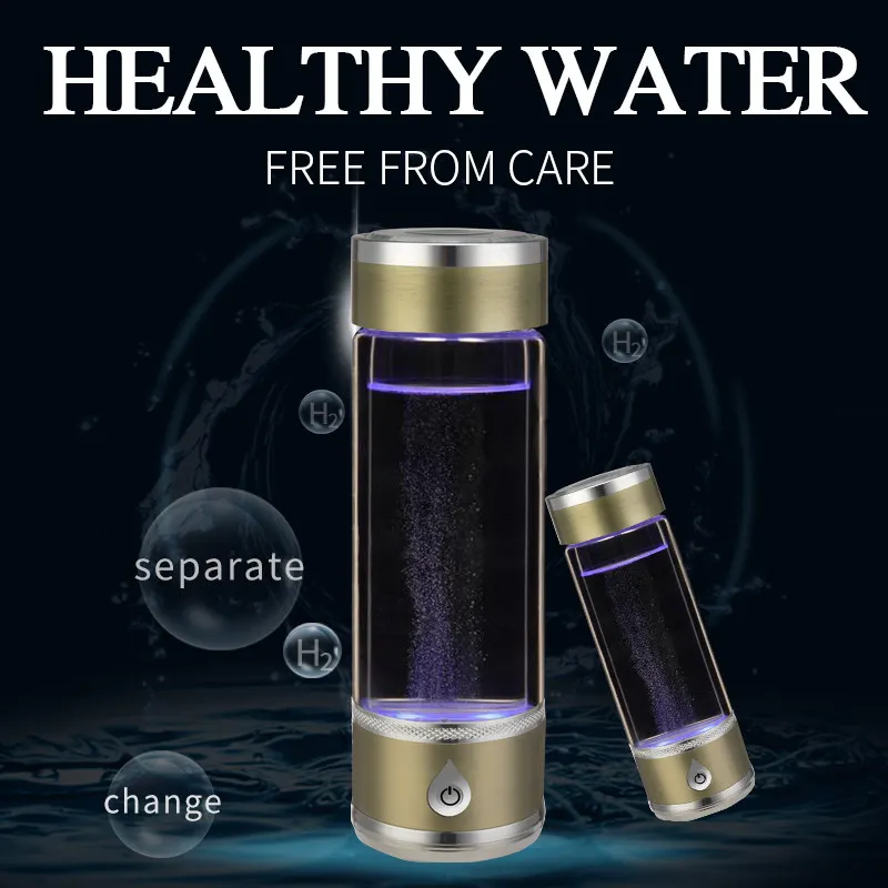 

SPE Titanium Hydrogen Water Ionizer Hydrogen Water Generator Cup Anti-aging Antioxidant Hydrogen Water Pitcher Maker Machine