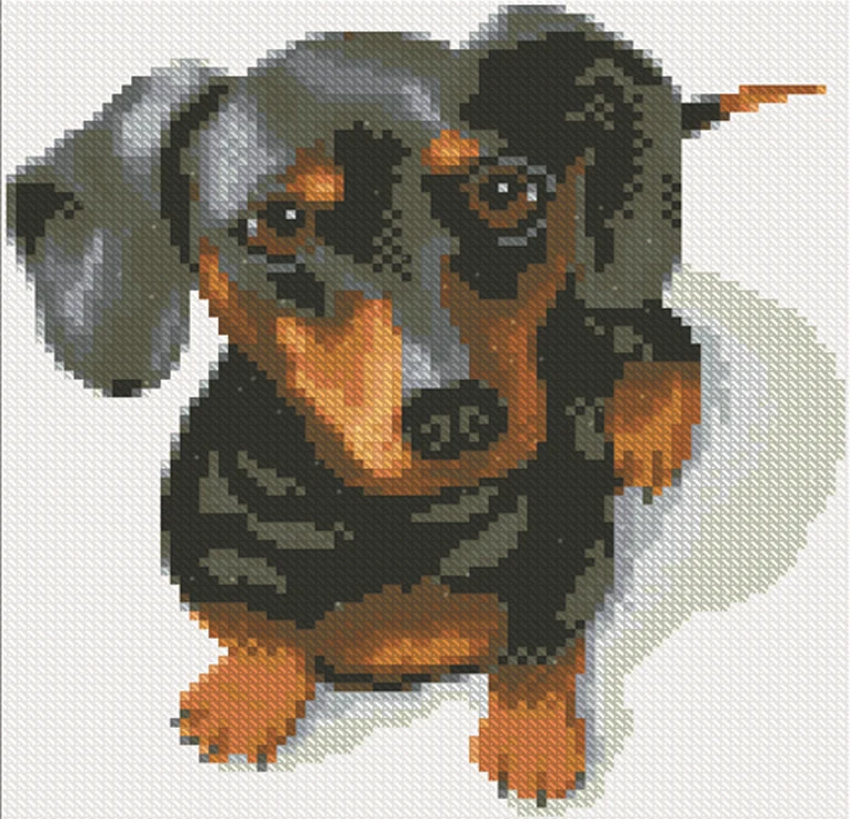 Diamond Painting Cross Stitch Kits black dog diamond embroidery square