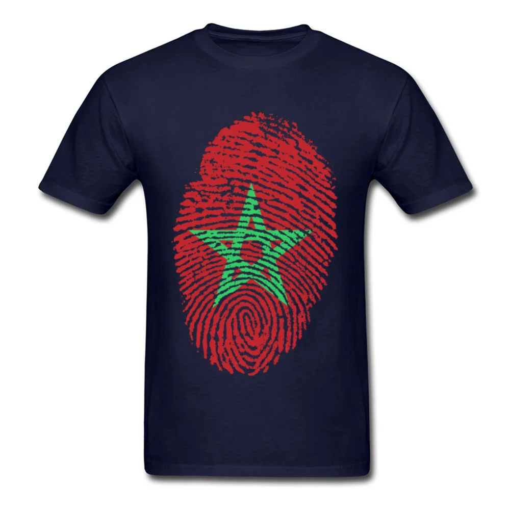 Morocco Flag Fingerprint_navy