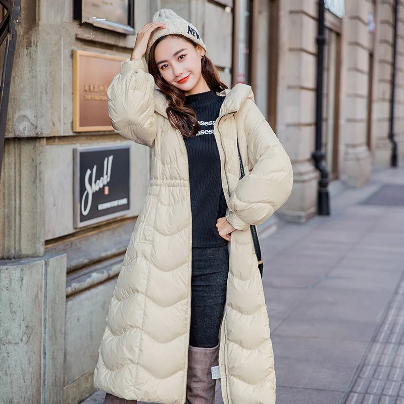 Женский пуховик на утином пуху KMETRAM зимняя куртка с капюшоном женская одежда 2020