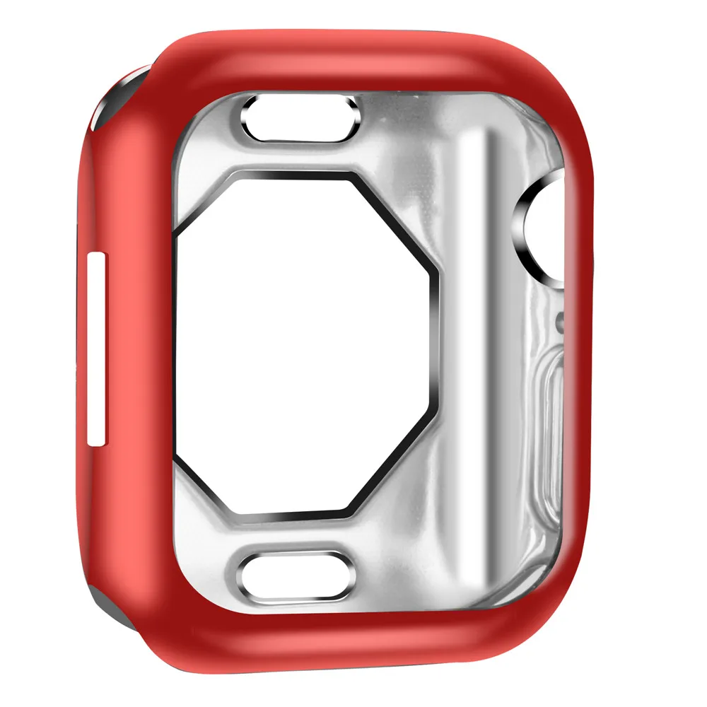 Ультратонкий Мягкий тонкий чехол для часов для Apple Watch Series 5 Series 4 44 мм 40 мм чехол все вокруг тпу защитное покрытие часов аксессуары