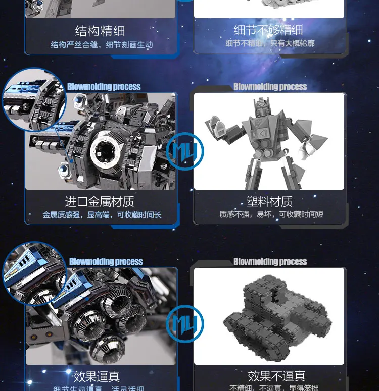 Kits de Corte a Laser Modelo Metal Puzzle Estrela Artesanato Batalha Terran Cruzeiro Ym-m015 Faça Você Mesmo Jigsaw Brinquedos Mmz mu 3d 13 Mmz modelo mu 3d metal puzzle estrela