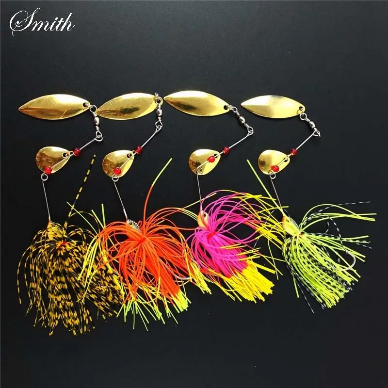 4pcs spinner bait 14.8G metal lure hard fishing lure Spinner Lure Spinnerbait Pike swivel Fish