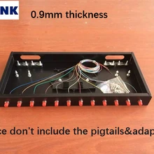 2 шт. 12/24 волоконный ящик SC FC LC стойка крепление оптического волокна патч-панель 0,9 мм толщина холодной стали фиксированный тип черный