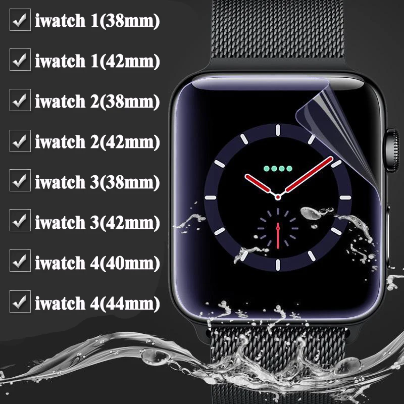 Защитная пленка для i Watch 1 2 3 4 38 мм 42 40 44 экрана на оригинальное мягкое полное
