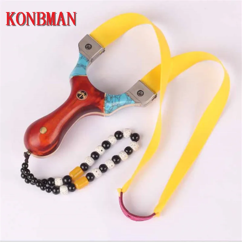 

Slingshot For Hunting High Quality Titanium Alloy Catapult flat rubber Band Outdoor Shooting New Slingshots