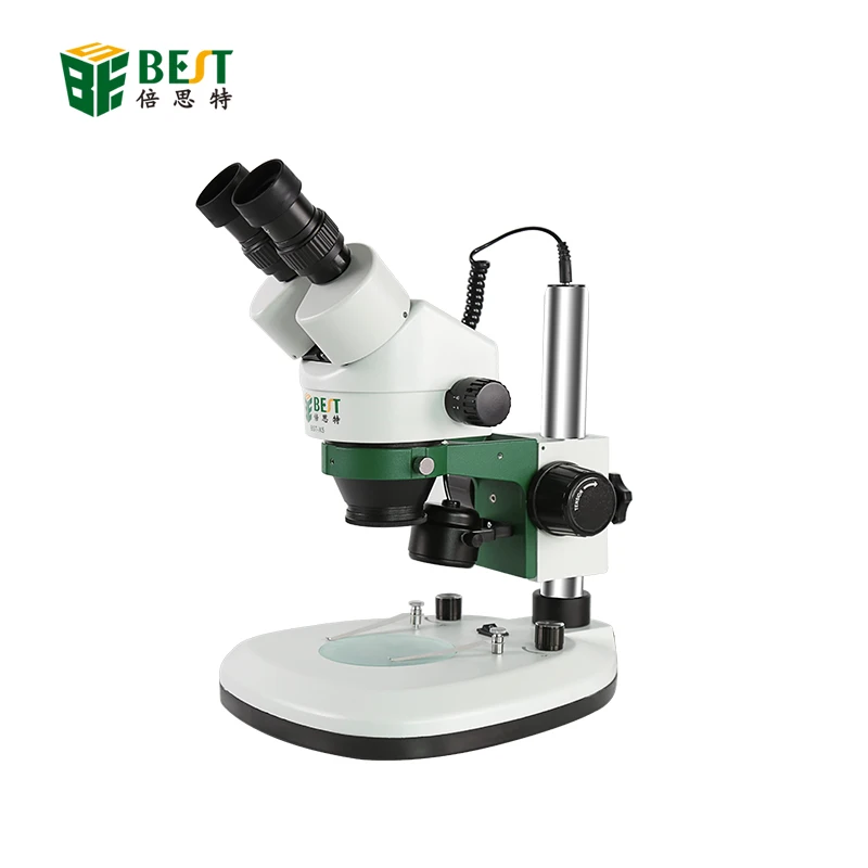 Binocular Stereo Microscope 10X/20X Above LED Lights PCB Solder Tool Mobile Phone Repair Mineral Watching Microscopio