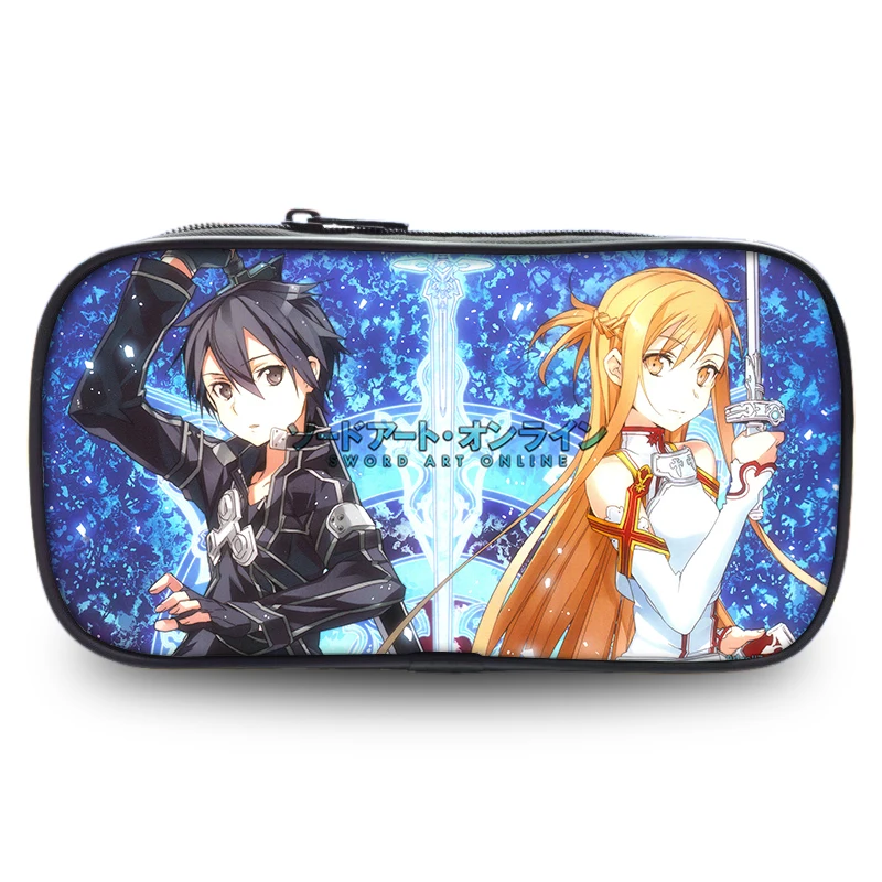 SAO Sword Art Online Аниме Кошелек 8 дюймов пенал школьные принадлежности канцтовары