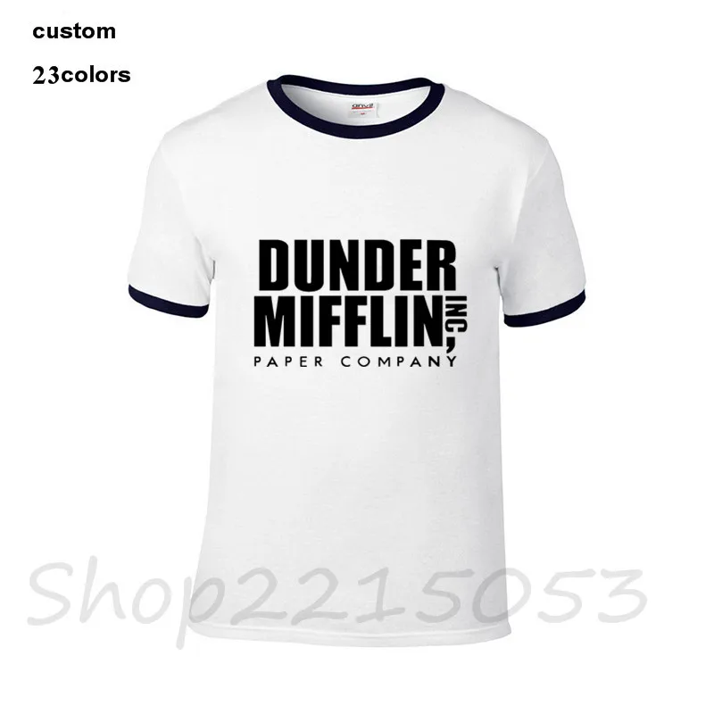 2018 модная мужская футболка для офиса с принтом даундер Миффлин harajuku camisetas военные