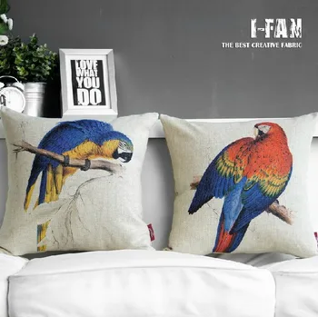 

Creative American Birds cushion Cotton Cute cartoon cushion Pillow cushion office home decor sofa cushions 2PCS/LOT