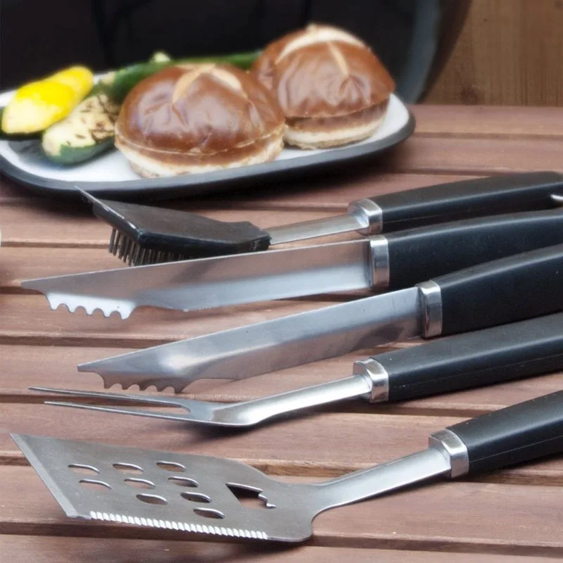 Parrilla acero inoxidable set cubertería de barbacoa parrilla cubertería de barbacoa de horquilla parrilla pinza accesorios