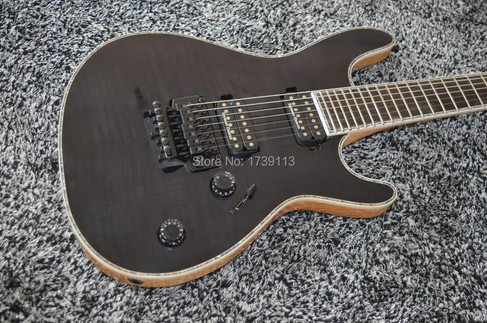 

Good Quality Mayones Regius PRO 7 Strings Electric Guitar 5 Ply Neck Through Black Floydrose Tremolo Free Shipping