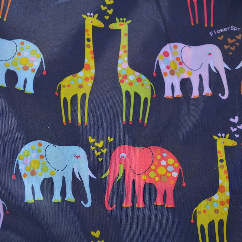 1 Set Cartoon Polyester Large Size Two In One Folding Water Shopping Bag Environmental Protection Shopping Grocery Storage Bags