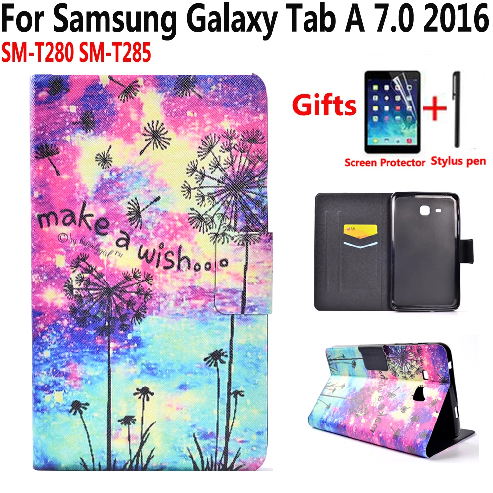 Чехол для Samsung Galaxy Tab A A6 7 0 2016 SM T280 T285 модный звездное небо мягкий ударопрочный