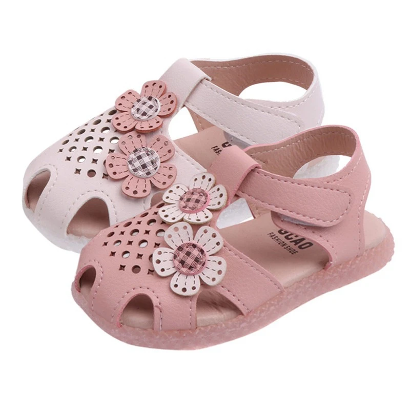 

Children Shoes Girls SandalsToddler Little Girls Sandals Leather Princess Flower Shoes Soft Baby Kids Sandals For Girls 15-25