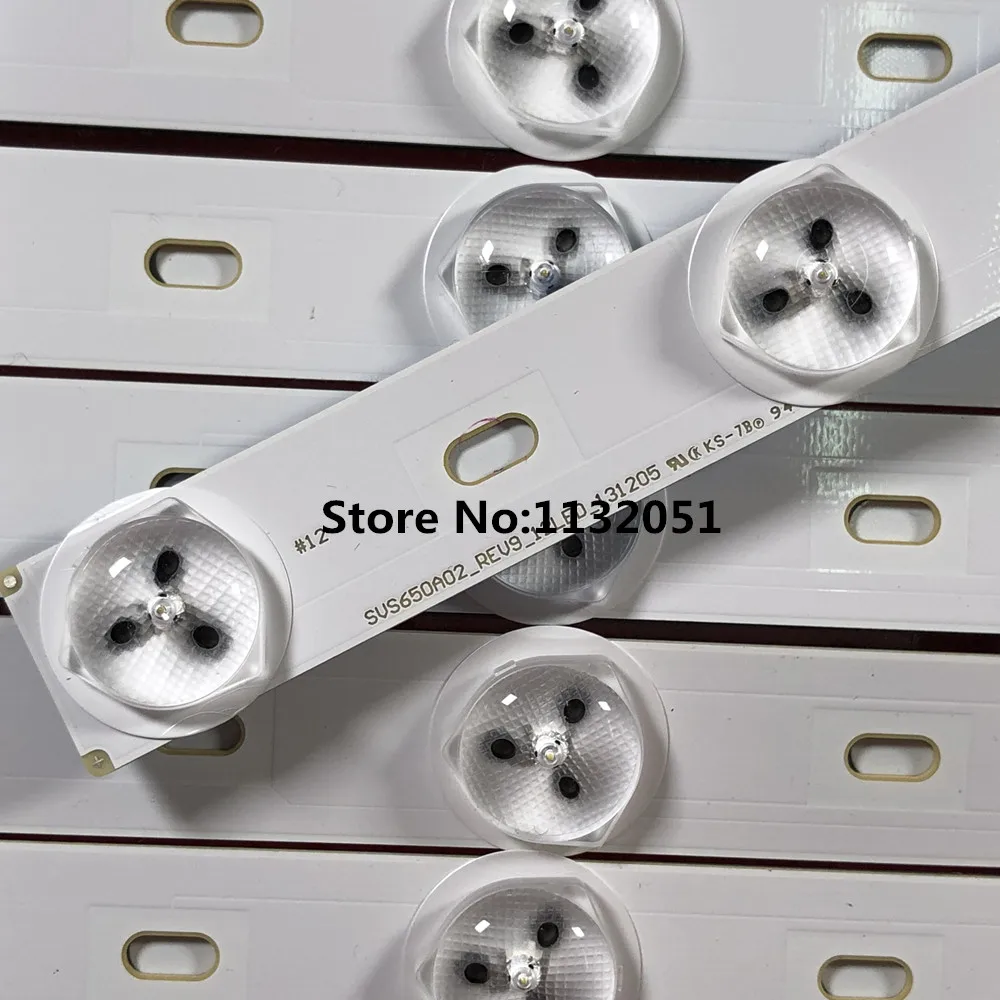 one set=12pieces for led Backlight 65PUS9809 LED TV SVS650A02-REV9_12LED SVS650A02_REV9_12LED_131205 screen LTA650FJ01、 | Лампы и