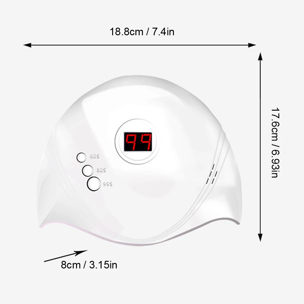 24 Вт УФ-лампа для ногтей с ЖК-экраном, 3 таймера, usb зарядка, Сушилка для ногтей, портативная отверждающая лампа, кнопочный датчик, инструменты для дизайна ногтей