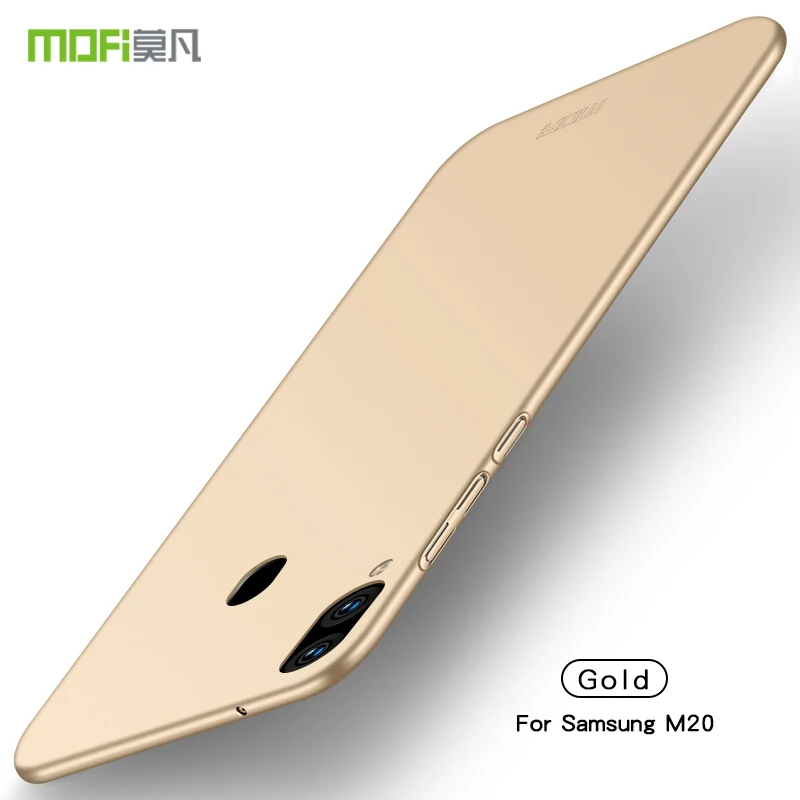 СПС samsung Galaxy M20 чехол MOFI классический матовый PC жесткий чехол для samsung Galaxy M 20 чехол Капа - Цвет: Gold