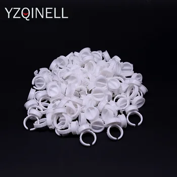 

100pcs/set Disposable Glue Rings Adhesive Eyelash Pallet Holder for Eyelashes Extension Tattoo Pigment Eyelash Extension Tools