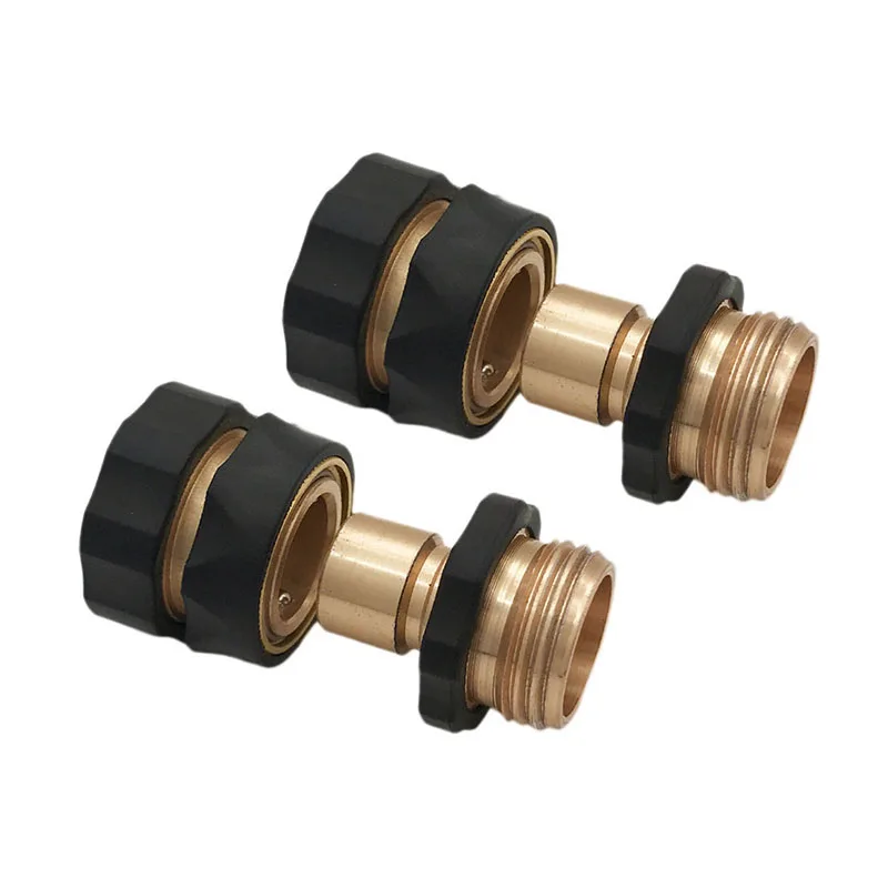 Универсальный 2 пары латунный шланг кран адаптер быстрый разъем 3/4 резьба садовый набор