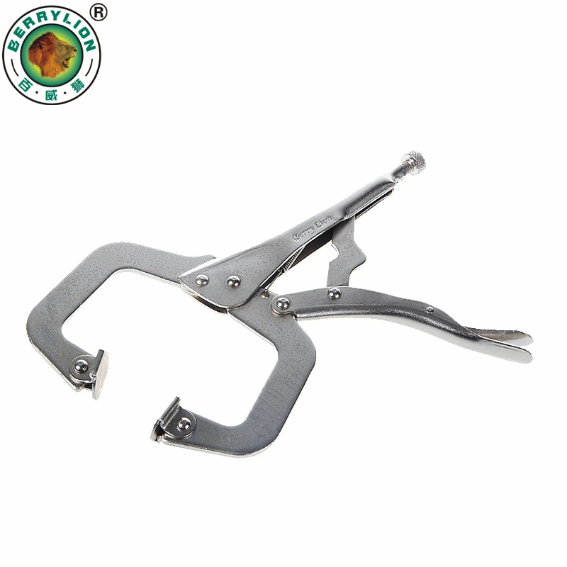BERRYLION 11''/275mm C-style Locking Pliers Big Mouth Straight Shank Multitool Vice Grips Pliers Hand Tools BERRYLION 11''/275mm C-style Locking Pliers Big Mouth Straight Shank Multitool Vice Grips Pliers Hand Tools