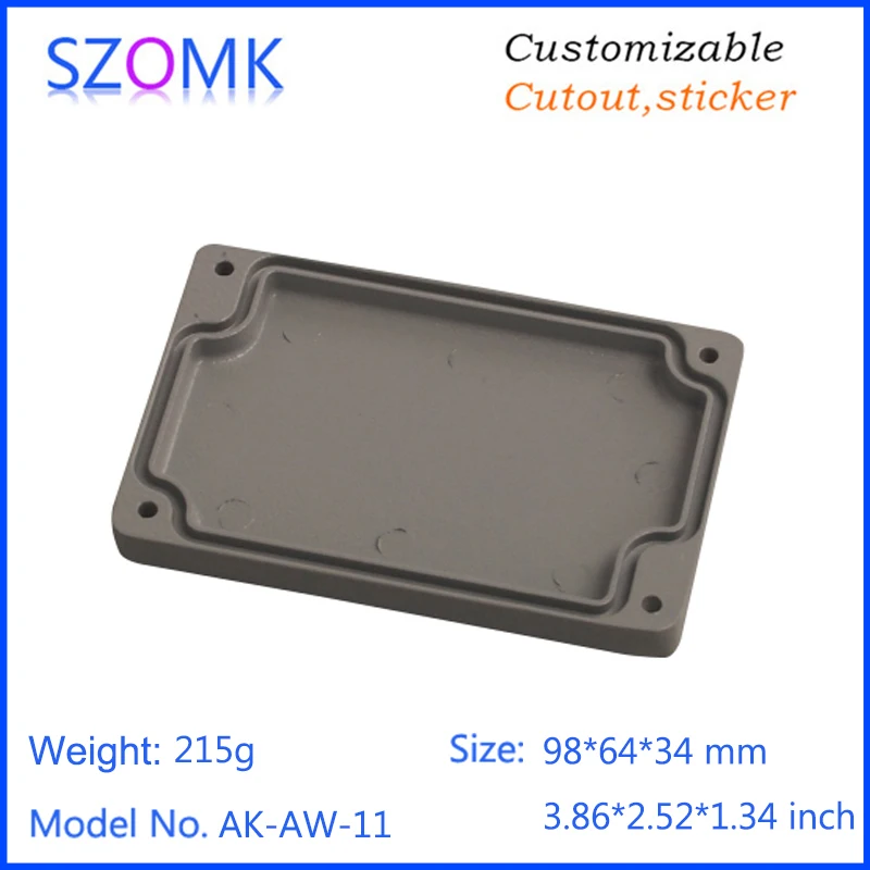 szomk IP66 die cast aluminum waterproof enclosure for electronics aluminum case waterproof equipment junction box  (6)