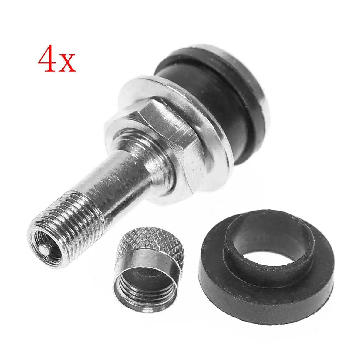 

4pcs/set TR416 1 1/2 inch Bolt-in Tire Valve Stem TR 416 TTV575HP-010 Chrome Metal Car Truck