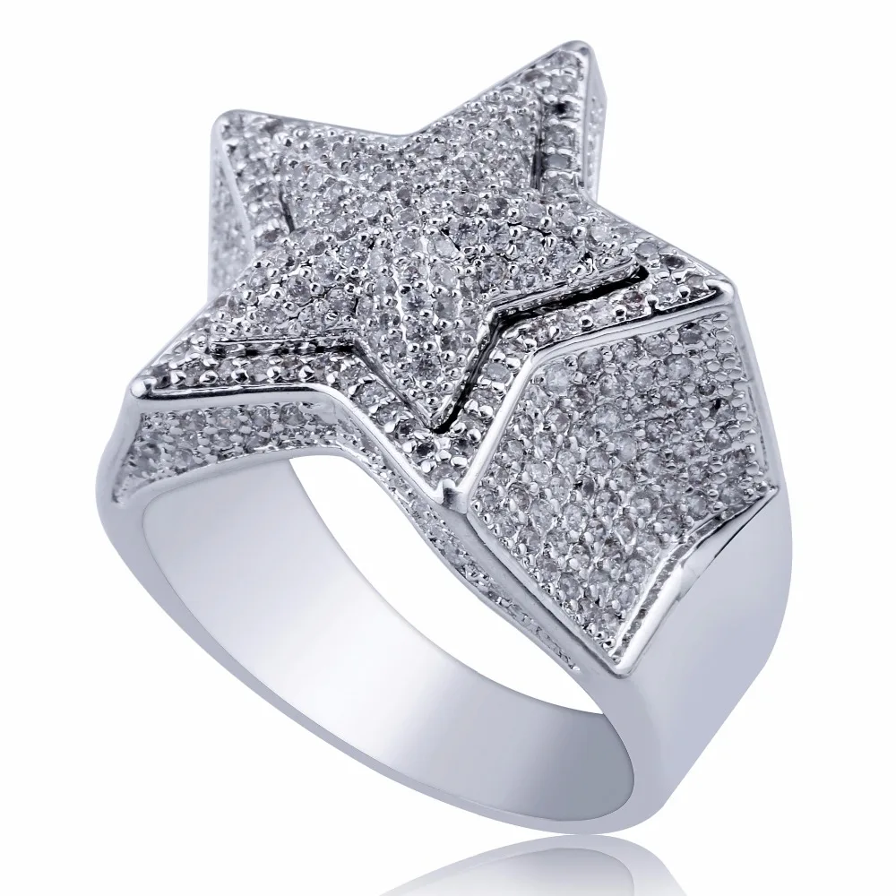 Модное кольцо Marquise AAA с кубическим цирконием, популярное, милое, элегантное, пятиугольная звезда, блестящее, для женщин. YDGR004