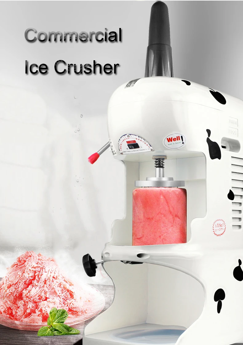 

Ice Crusher Commercial Snow Ice Maker Automatic Shaving Machine Snow Ice Shaver Block Shaving Machine Easy Operation EVC-P1
