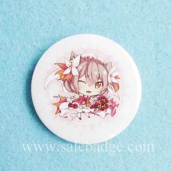

Custom Delicate and lovely Cartton Character Girl Button Pin In your Design Logo
