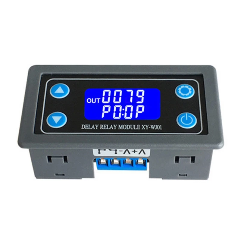 

DC 6-30V LED Digital Time Delay Relay Module Programmable Timer Relay Control Switch Timing Trigger Cycle With Case For Indoor
