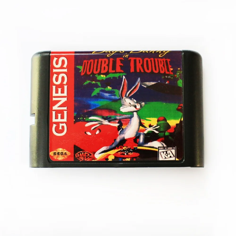 Bugs Bunny Double Trouble 16 bit MD игровая карта для Sega Mega Drive SEGA Genesis|16 bit|md game16 md |