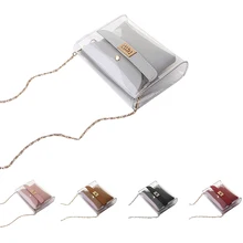 Женская прозрачная сумка-портфель из ПВХ, Модные прозрачные сумки через плечо, женские сумки-мессенджеры, повседневные маленькие сумки