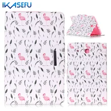 IKASEFU Fundas Filp Cover Case for Samsung Galaxy Tab E 9 6 inch PU Leather Coque
