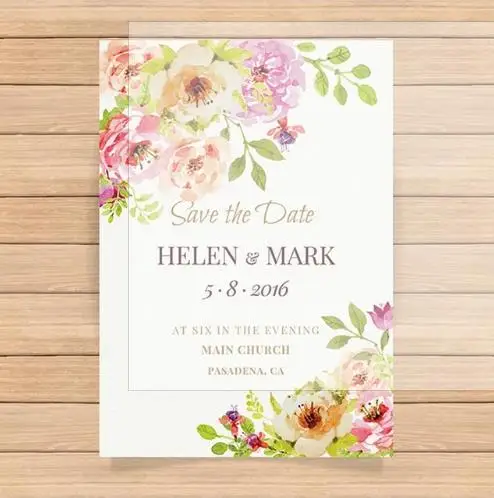 simple linen paper wedding