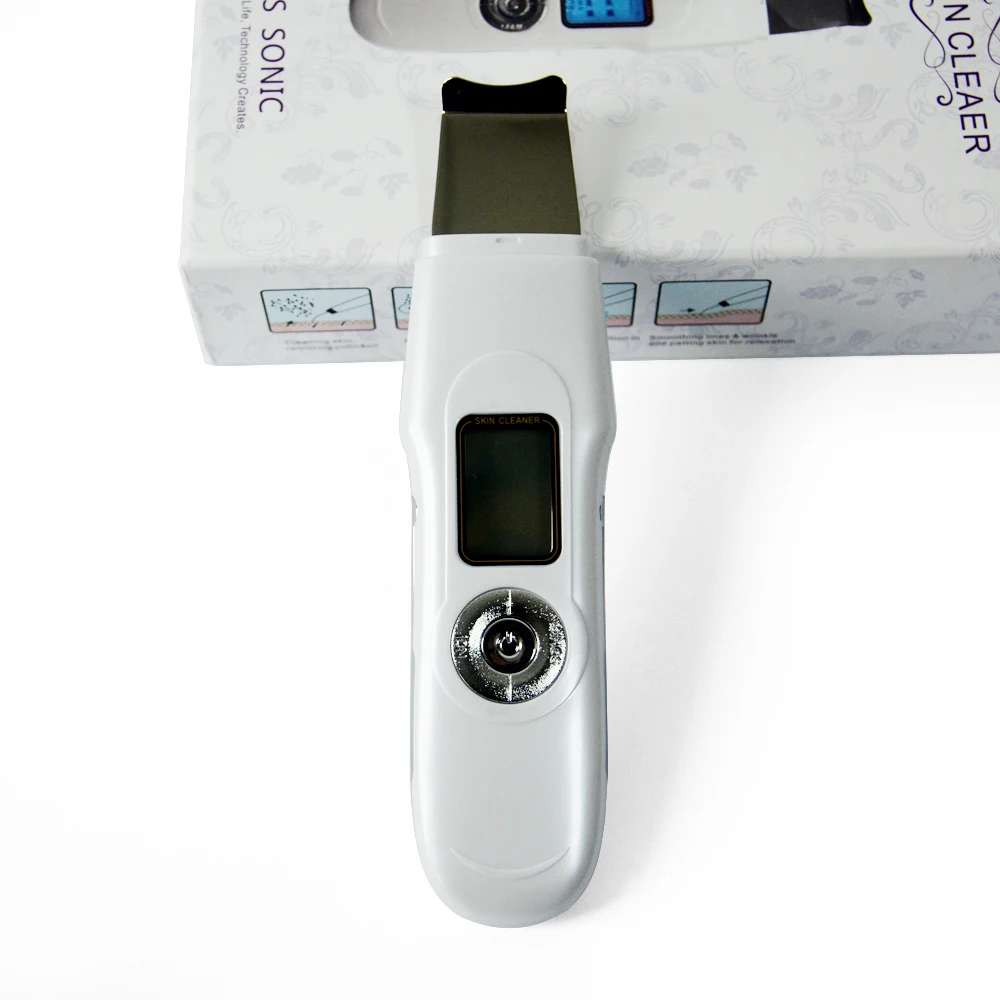 

New ultrasonic skin cleaner Spatula for Gentle Peeling,Skin Clean, Ion Therapy and Face led ultrasonic skin tighten