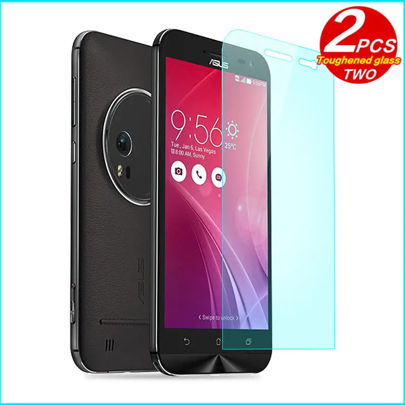 

Tempered Glass membrane For Asus ZenFone Zoom ZX551ML Steel film Mobile Phone Screen Protection Toughened glass Explosion 2.5D