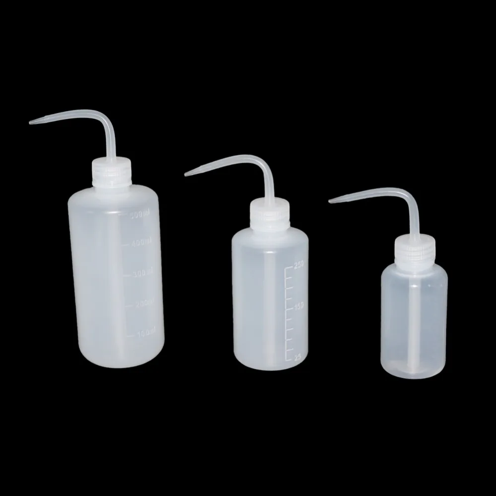 150/250/500ml Capacity Tattoo Wash Clear White Plastic Green Soap Squeeze Bottle Laboratory Measuring Bottle