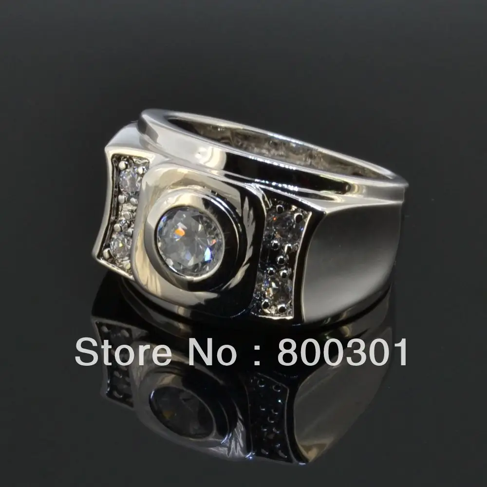 

Vintage Jewelry Anel de Prata Men's Big Ring Sterling Silver Bijouterie Male Wedding Accessories