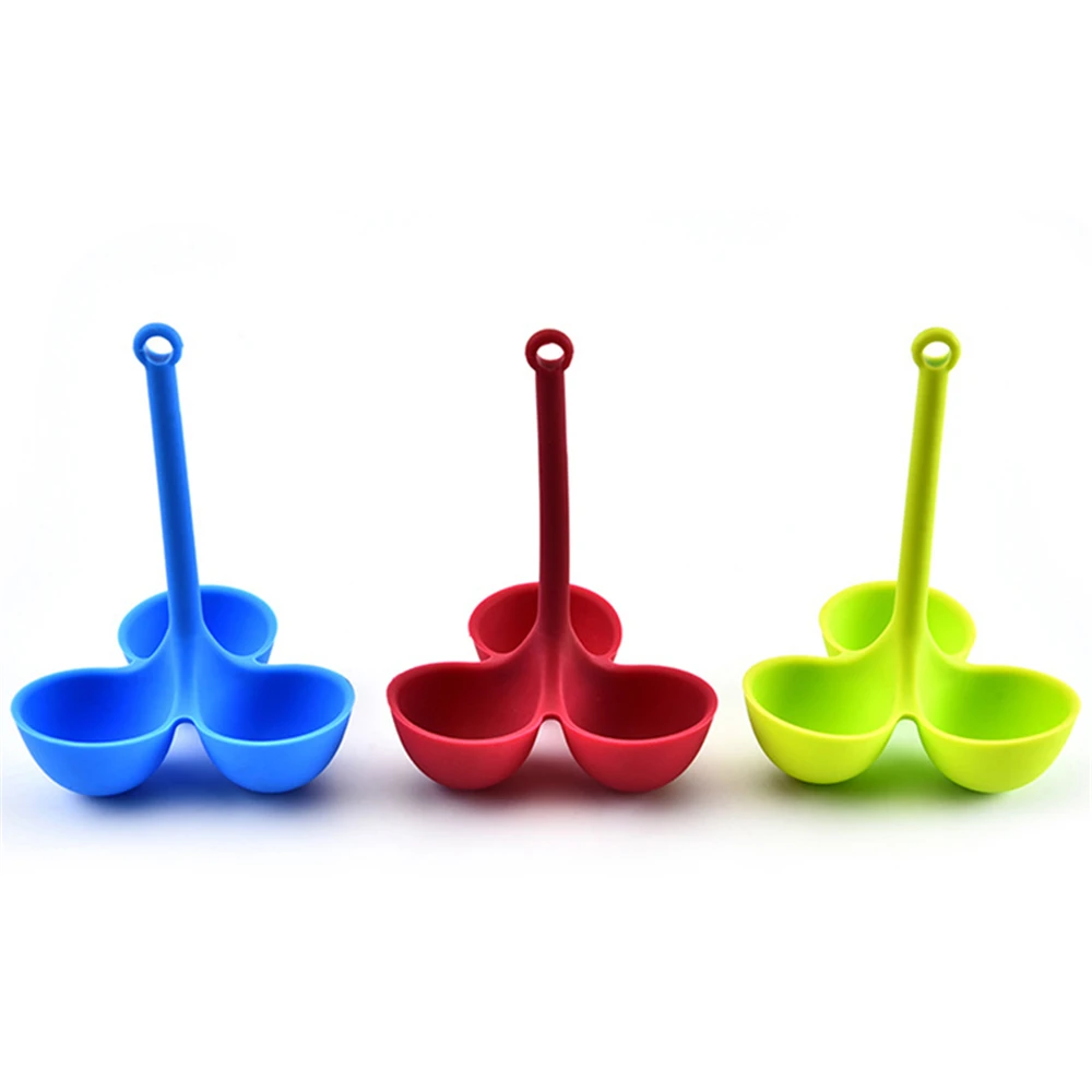 Пищевой силиконовый отпариватель для яиц, держатель для браконьеров, 3 ...