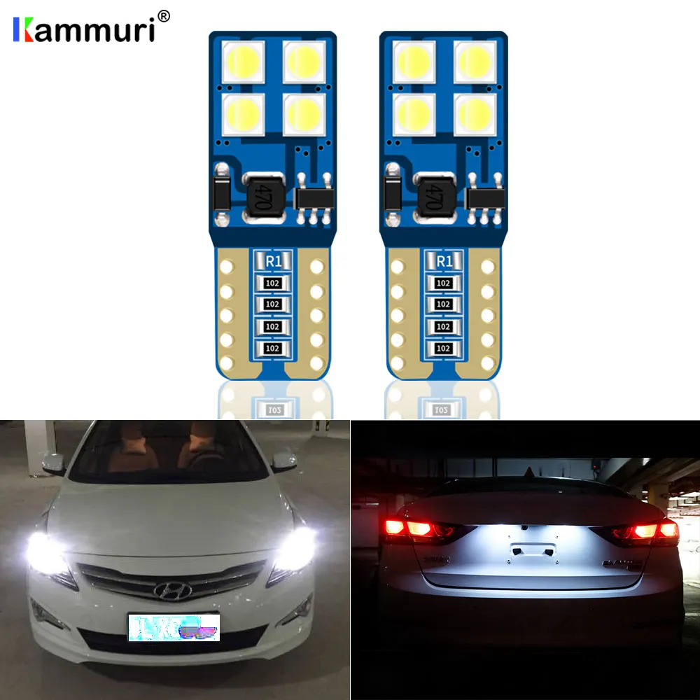 2x For Kia Sorento MK1 Bright White 8SMD LED Canbus Number Plate Light Bulbs