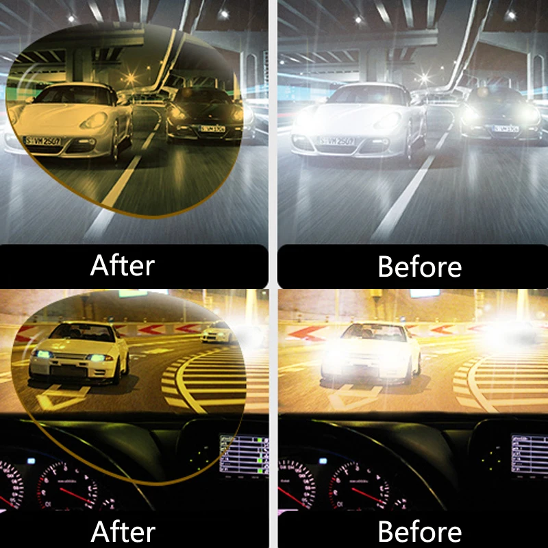 Car Night-Vision Glasses Driver Goggles Protective Gears Sunglasses Night Vision Driving Glasses Accessories