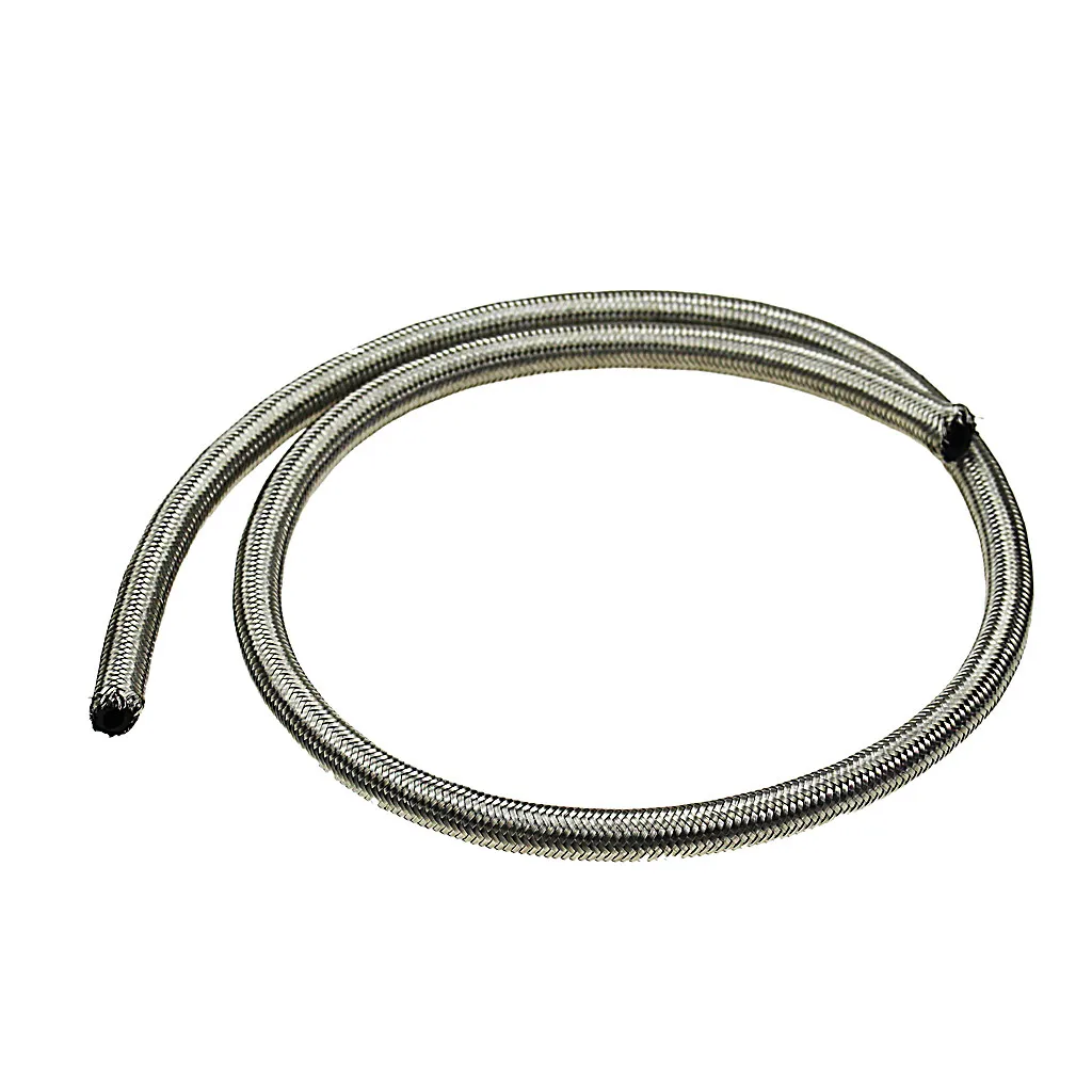 CARPRIE The New Fashion AN4 AN6 AN8 AN10 Black Stainless Steel Braided Fuel Hose 1Meter Or Other Length June 21 P35