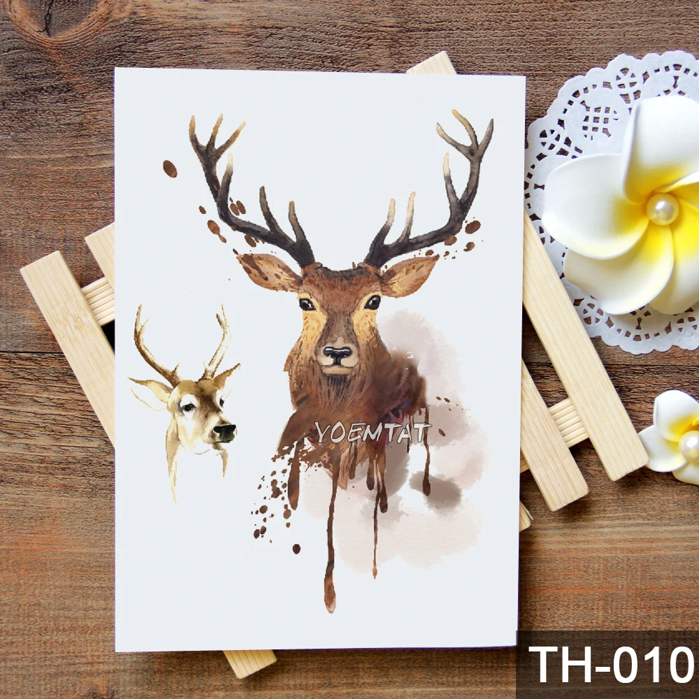 شجرة و الغزلان الأوشام المؤقتة الوشم ملصقات للماء المرأة وهمية ناحية الحيوان الكبار رجال هيئة الفن شجرة و الغزلان الأوشام المؤقتة الوشم ملصقات للماء المرأة وهمية ناحية الحيوان الكبار رجال هيئة الفن