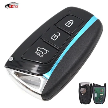 

KEYECU New Keyless Entry 3 Button Smart Remote Key Fob 433MHz CAN ID46 Chip for Hyundai Santa Fe FCC ID: 95440 2W500