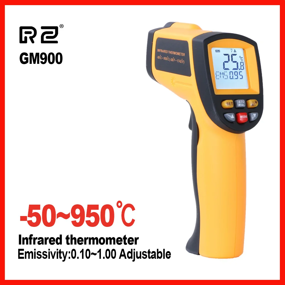 

High Precision display Handy household Infrared Digital Temperature Gun Thermometer GM700 GM900