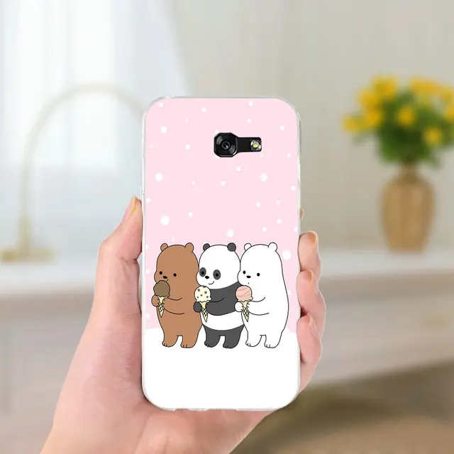 Hot Sale We Bare Bears Soft TPU Cell Phone Case Cover for Samsung
