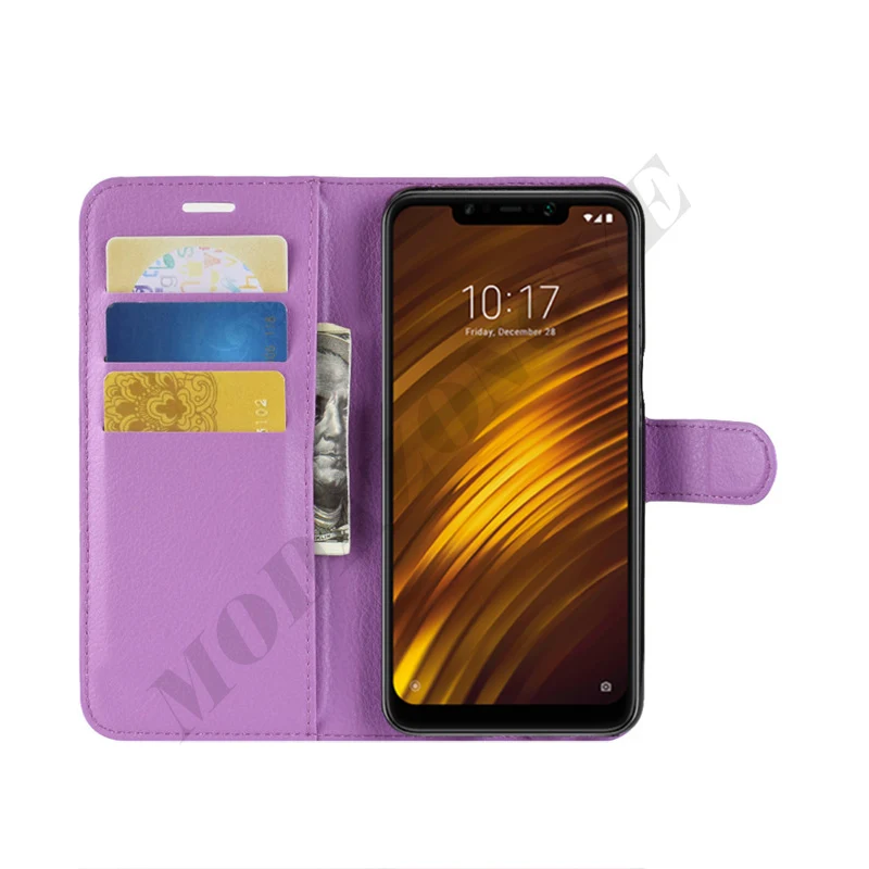 Xiaomi Pocophone F1 Case Flip Luxury PU Leather Cover Phone Case For Xiomi Xiaomi Pocophone F1 Poco F1 PocophoneF1 F 1 Case 6.18 -