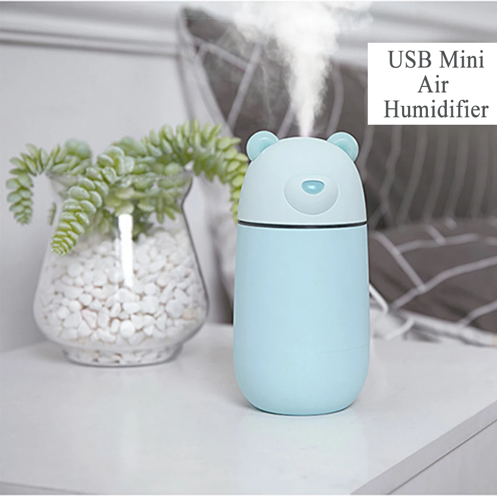 

300ML Portable Polar Bear Humidifier Home Travel USB Air Humidifier Car Charger Electric Humidifier