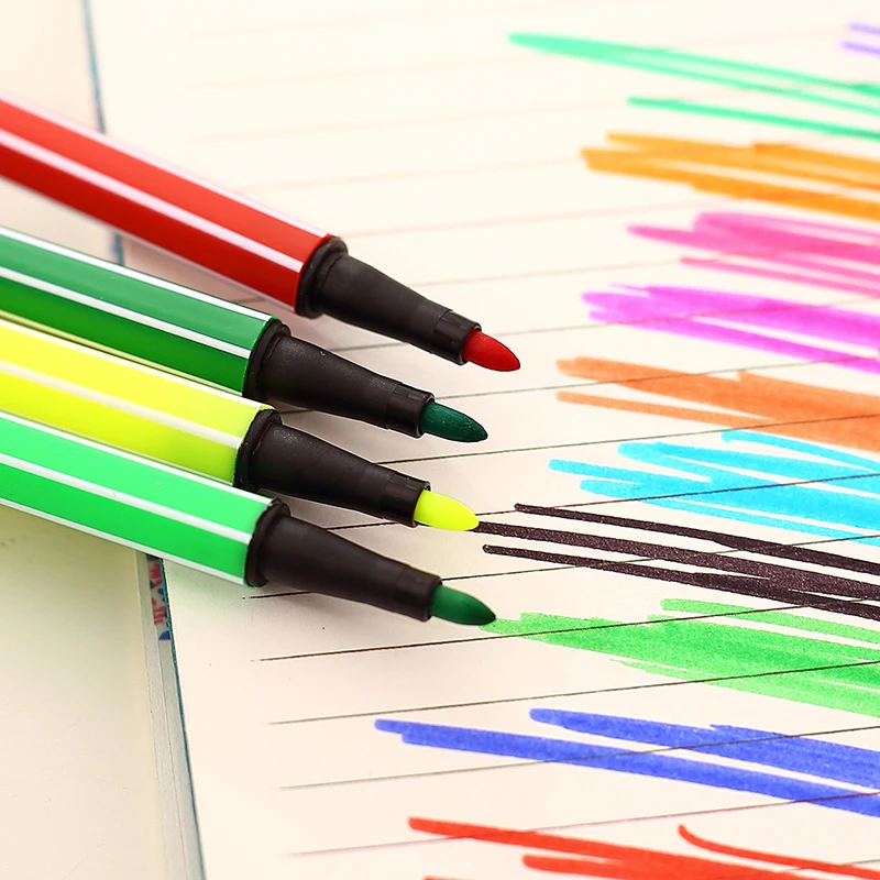 Моющаяся цветная ручка для детей, студентов, художественные принадлежности для рисования, водный цвет, офисные школьные принадлежности, подарок для детей, художественный маркер